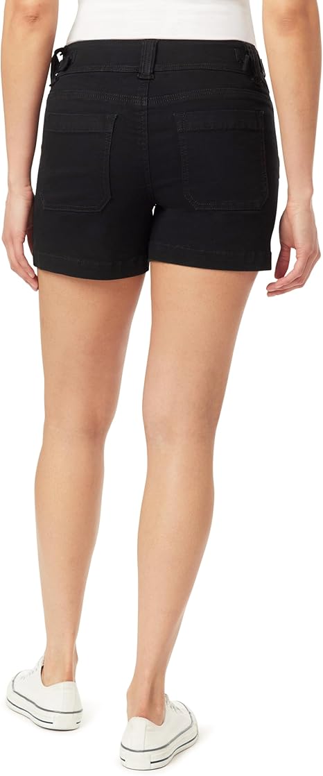 WallFlower Womens Ultra 4" Relaxed Utility Denim Shorts Mid-Rise Insta Soft Juniors - Image 3