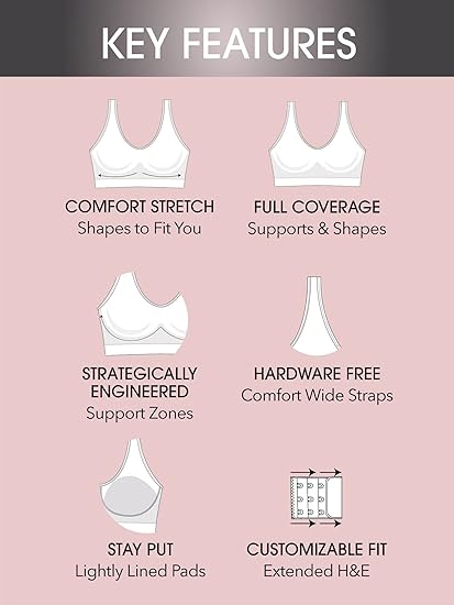 Fruit of The Loom Women's 2-Pack Full Coverage Wireless Bra w/ Built In Pads - All Day Comfort - Image 3