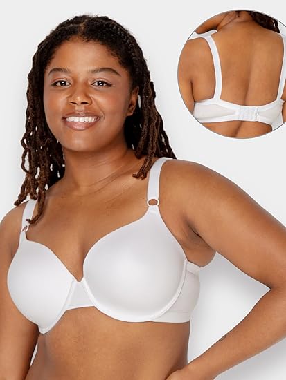 Fruit of The Loom Womens Smooth Cotton T-Shirt Bra - Ultra-Soft, Flexible, and Invisible Under Tees - Image 3