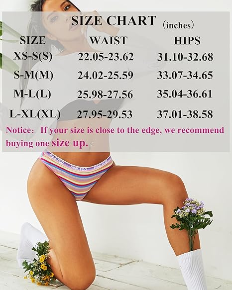 FINETOO Cotton Underwear for Women Cheeky High Cut Breathable Stretch Sexy Ladies Hipster Bikini Panties Pack S-XL - Image 2