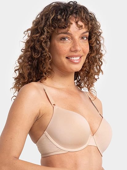 Fruit of The Loom Womens Smooth Cotton T-Shirt Bra - Ultra-Soft, Flexible, and Invisible Under Tees - Image 4