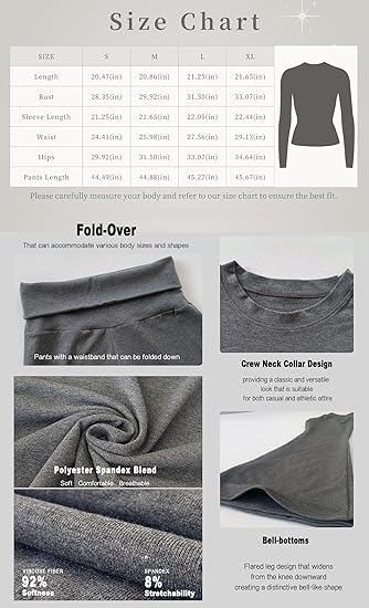 YETOWA Women's 2 Piece Lounge Outfits Slim Short Sleeve Tops Low Rise Flare Leggings Sets Yoga Sweatsuit - Image 4